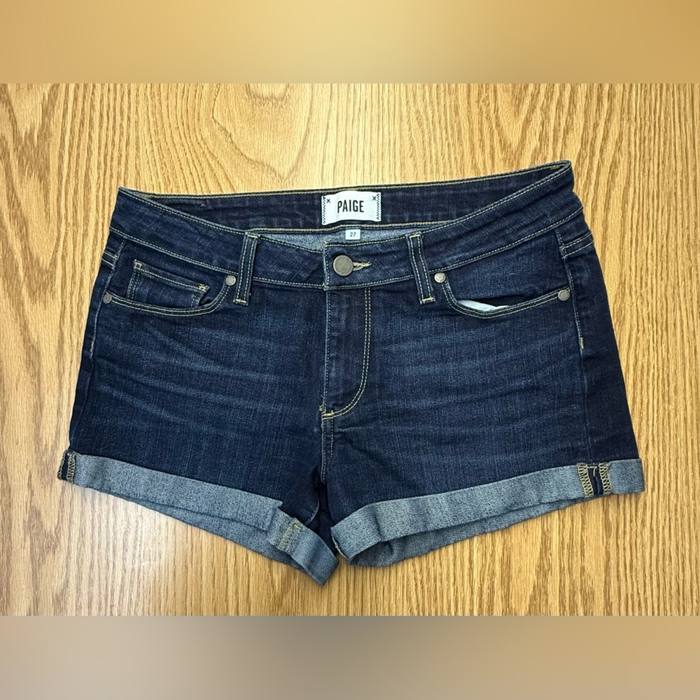 PAIGE Women's Indigo Jean Jimmy Jimmy Shorts